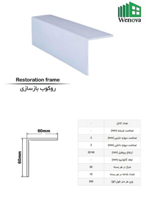 پروفیل وینوا 4 کانال روکوب بازسازی winova wenova پروفیل upvc روکوب بازسازی upvc وینوا wenova winova